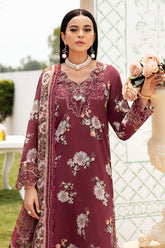N-603 | 3PC Unstitched Suit Luxury Lawn Vol-06 Rangrez By Ramsha